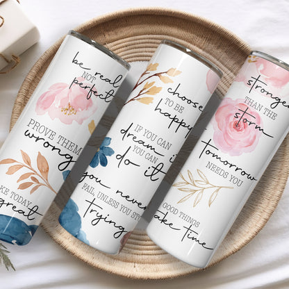 Self Love Affirmation Stainless Steel Vacuum Insulated Tumbler