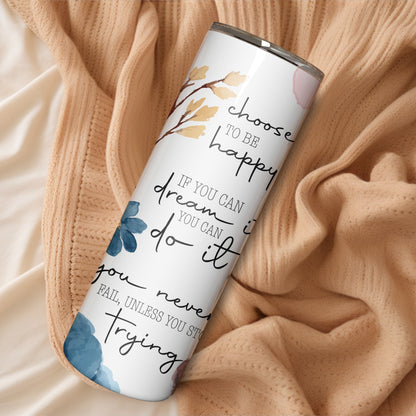 Self Love Affirmation Stainless Steel Vacuum Insulated Tumbler