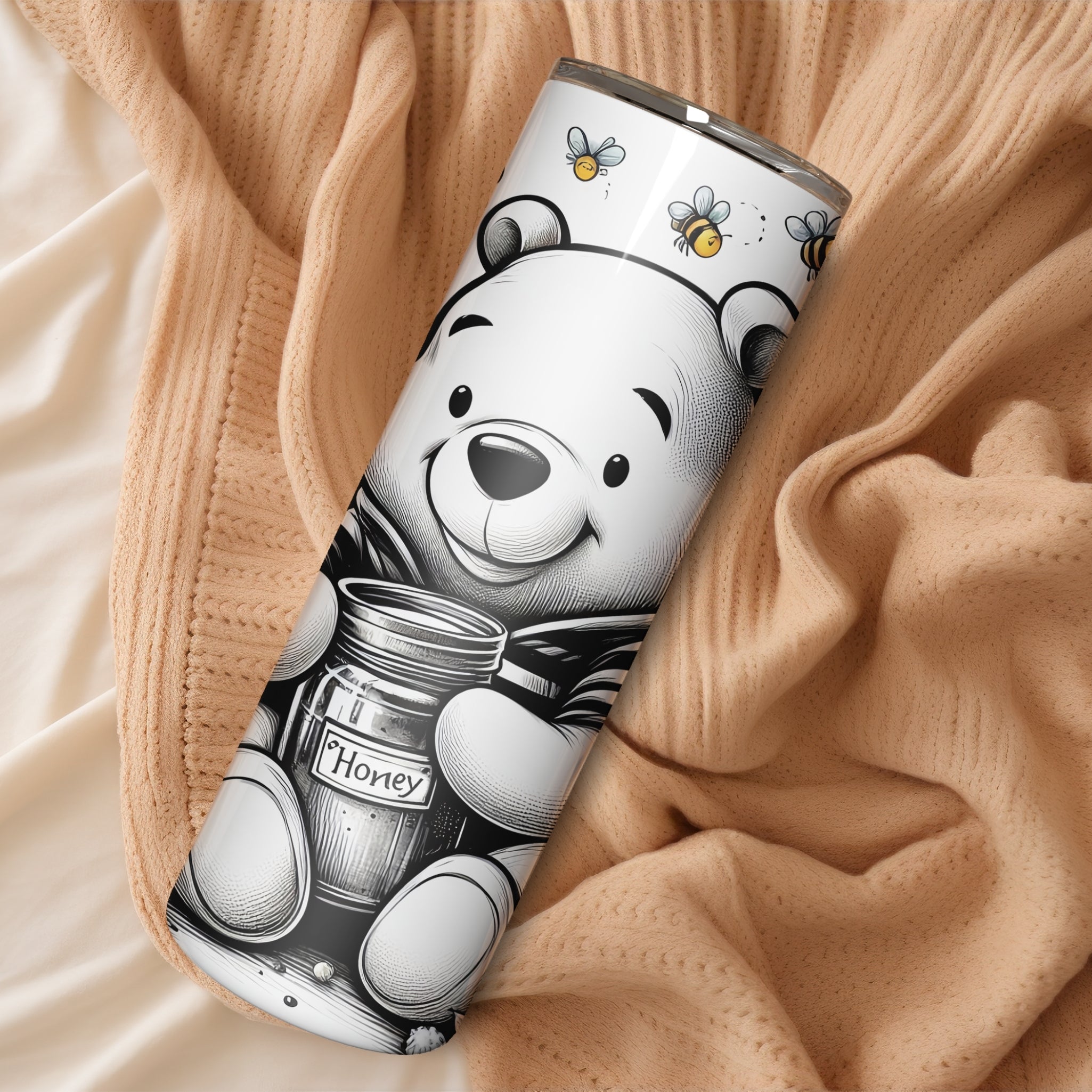 Winnie The Pooh Themed Stainless Steel Vacuum Insulated Tumbler