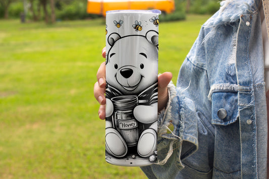 Winnie The Pooh Themed Stainless Steel Vacuum Insulated Tumbler