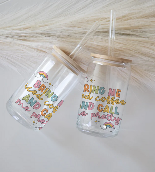Bring me Iced Coffee Glass Tumbler
