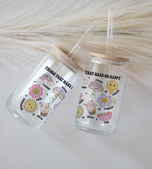 Things That Make Me Happy - Glass Tumbler