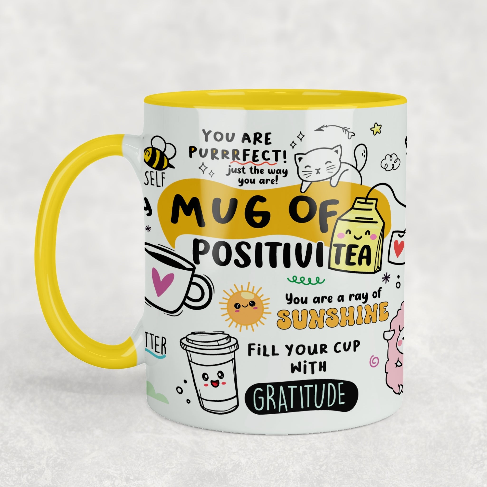 Mug Of Positivitea Ceramic Mug
