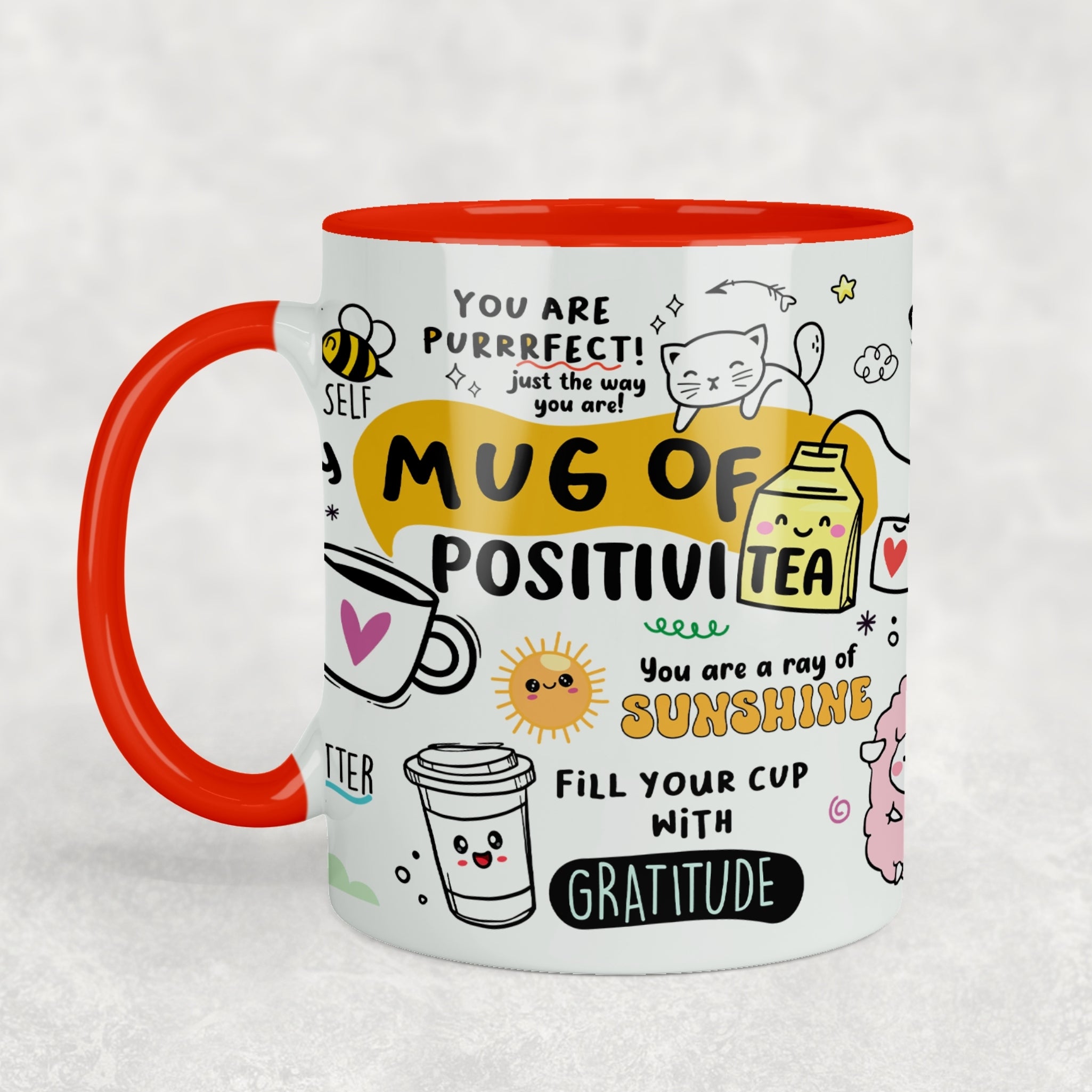 Mug Of Positivitea Ceramic Mug