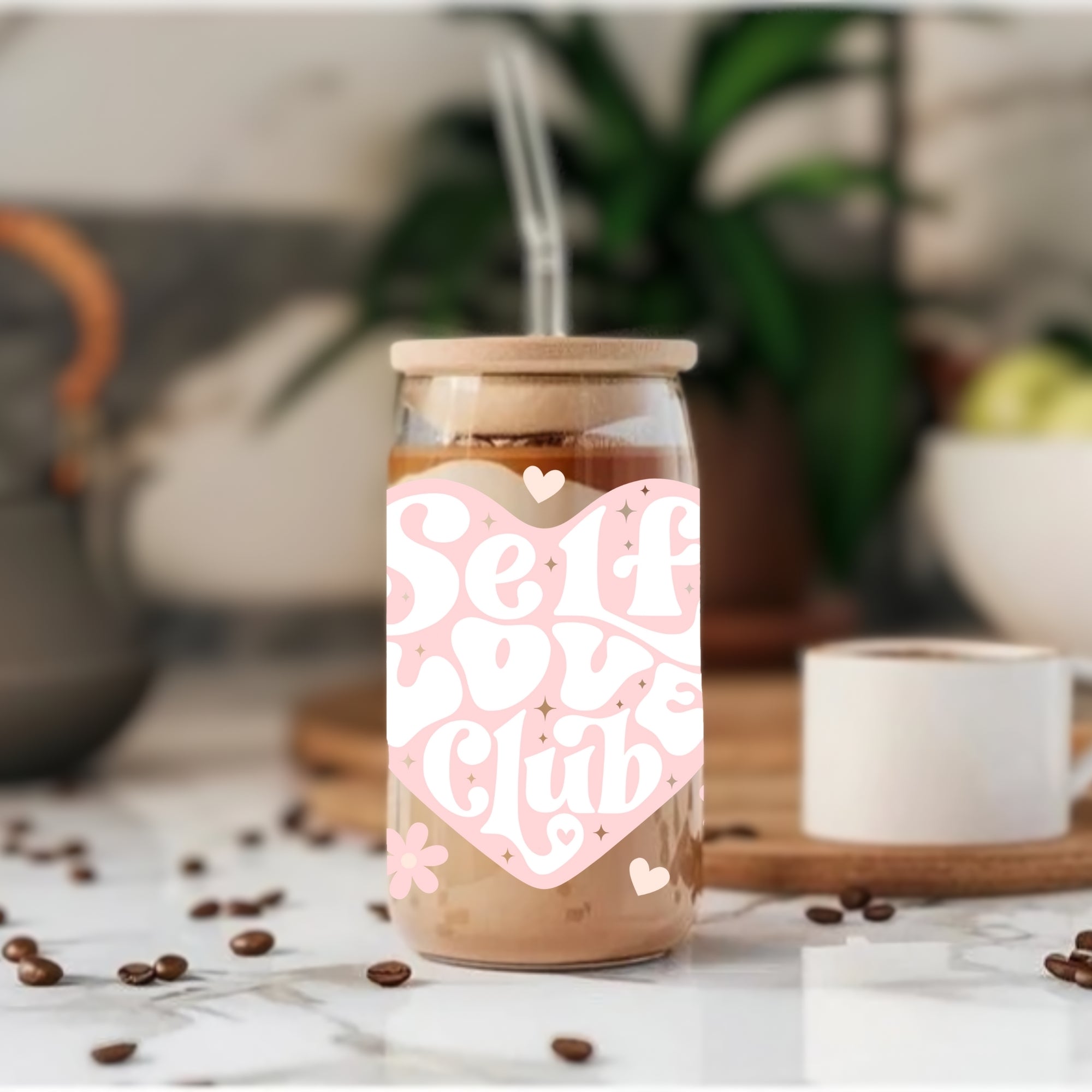 Self Love Club - Glass Tumbler
