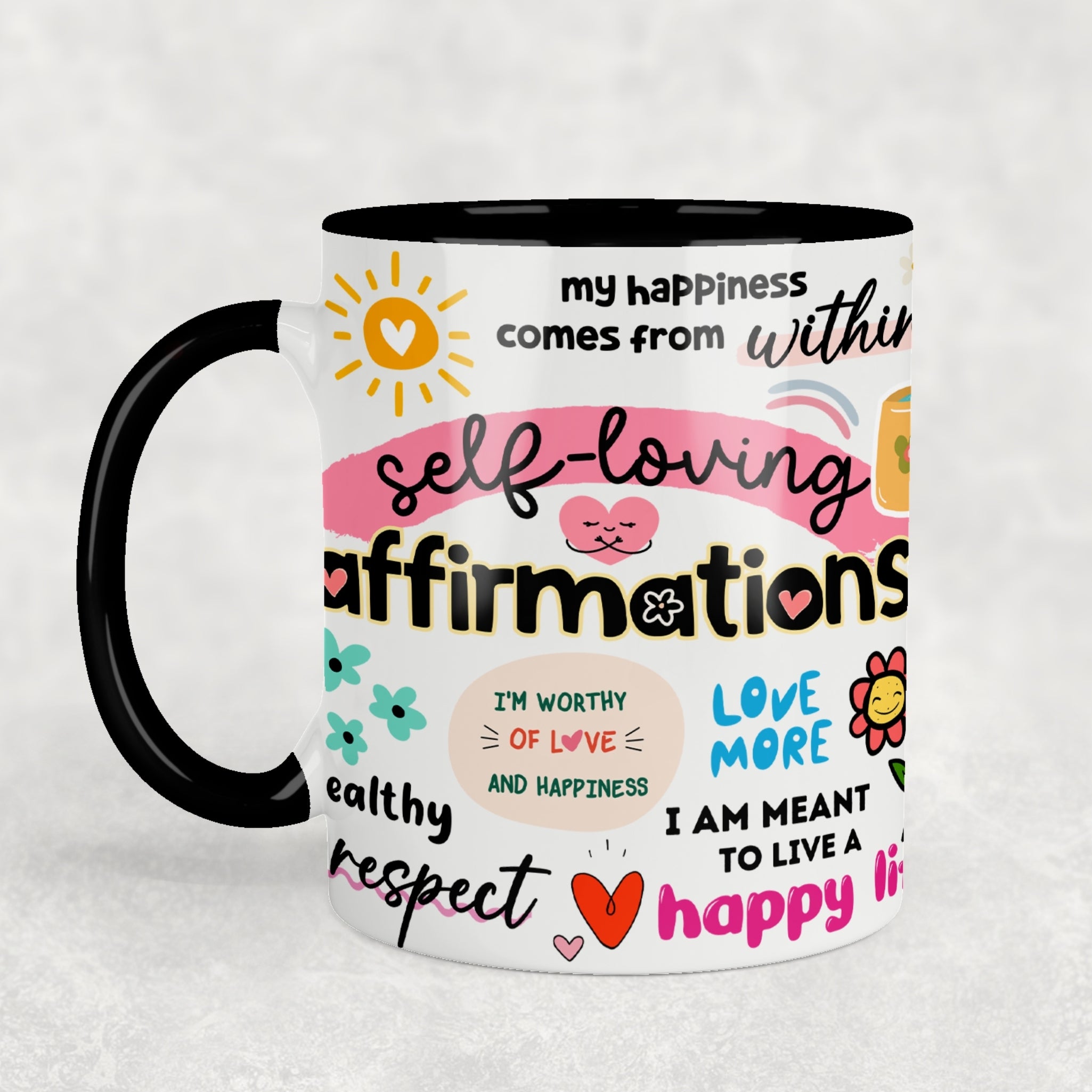 Self Loving Affirmations Ceramic Mug