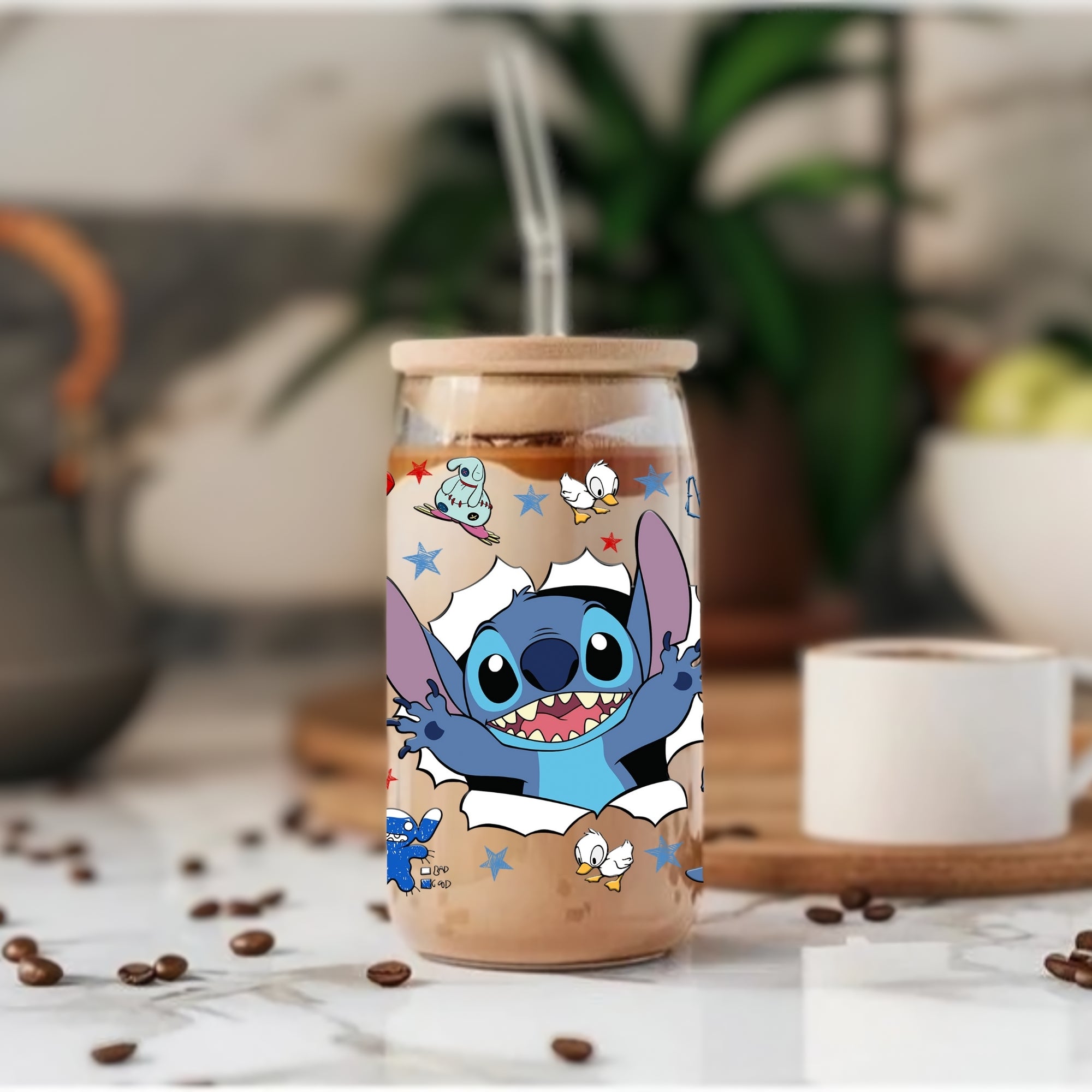Stitch - Glass Tumbler