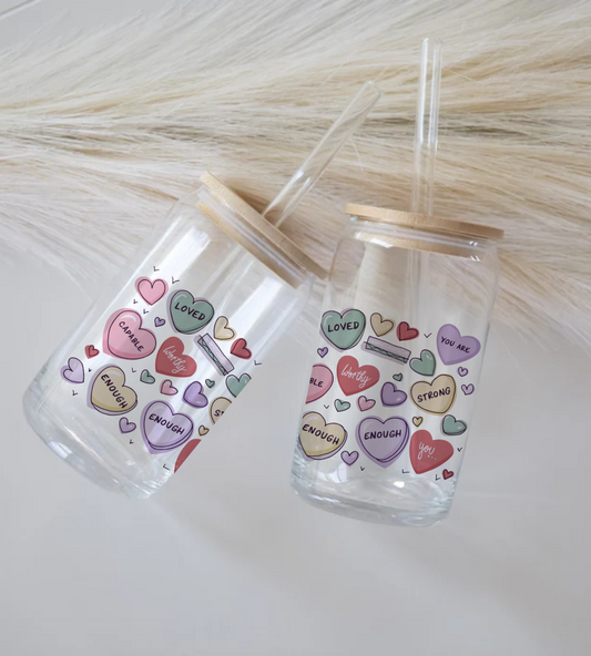 Hearts Glass Tumbler